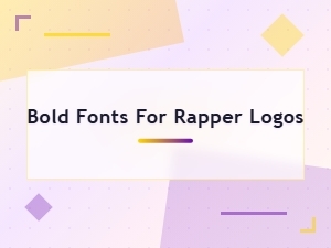 Bold Fonts for Rapper Logo Design and Hip-Hop Artist Branding