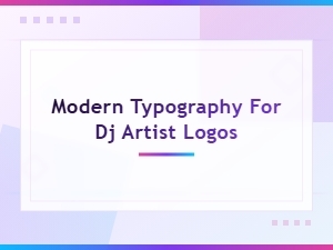 Modern Typography for Dj Artist Logo Fonts and Creative Designs