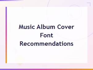 Best Free Music Album Cover Fonts for Stunning Designs
