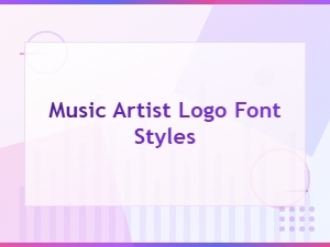 Free Music Artist Logo Font Styles for Designers