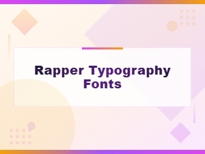 Free Rapper Typography Fonts for Hip Hop Music Design
