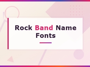 Free Rock Band Name Fonts for Music Designs